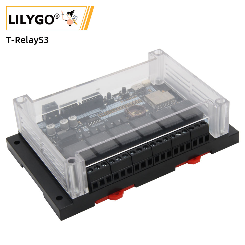 Espressif Esp32 - LILYGO® T-RelayS3 ESP32-S3 6-Wege-Relais-Entwicklungsplatine ESP32-S3-WROOM-1U WLAN-Bluetooth-erweiterbare