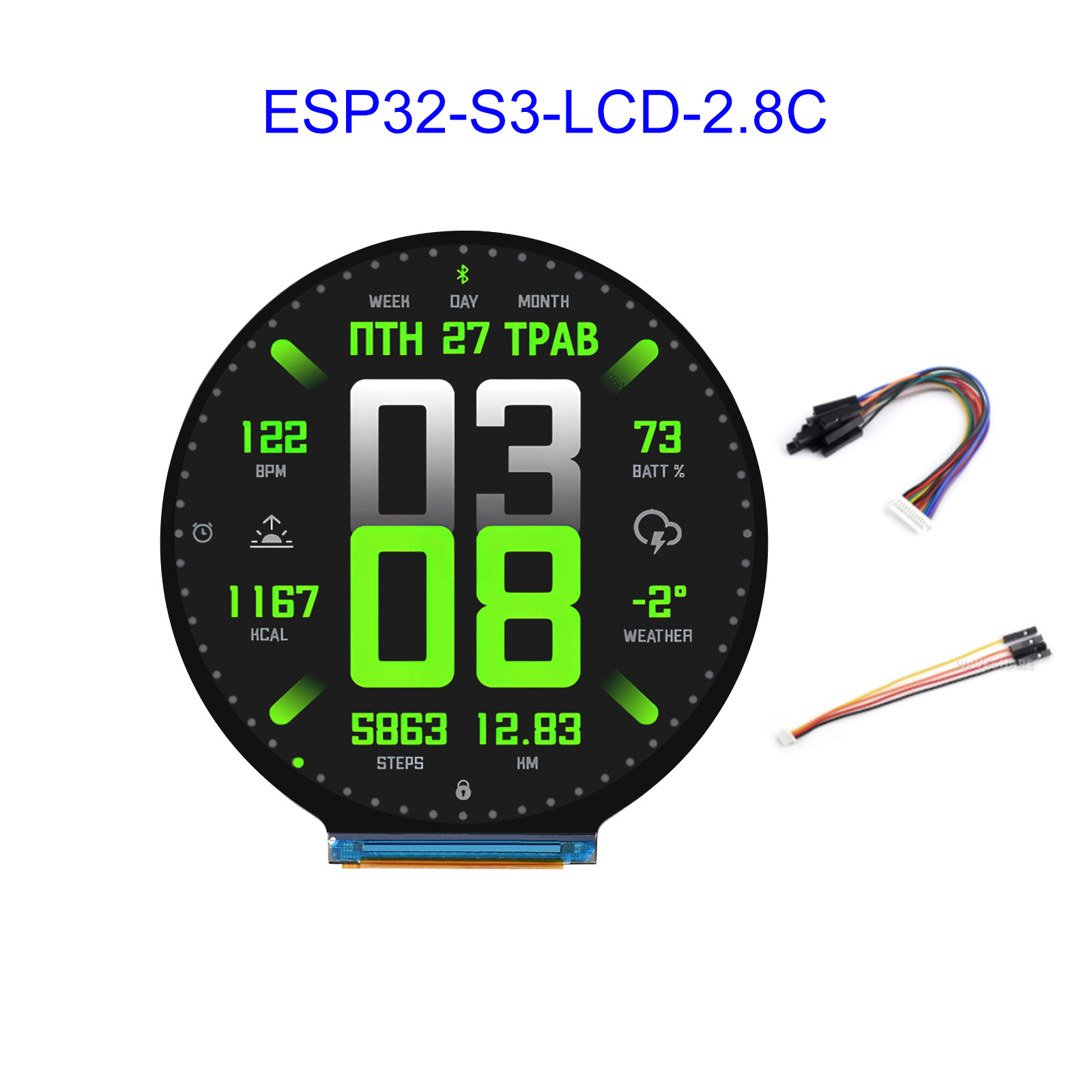 Esp32 Development Board - ESP32 ESP32-S3 2,8-Zoll-Entwicklungsboard mit rundem LCD-Bildschirm