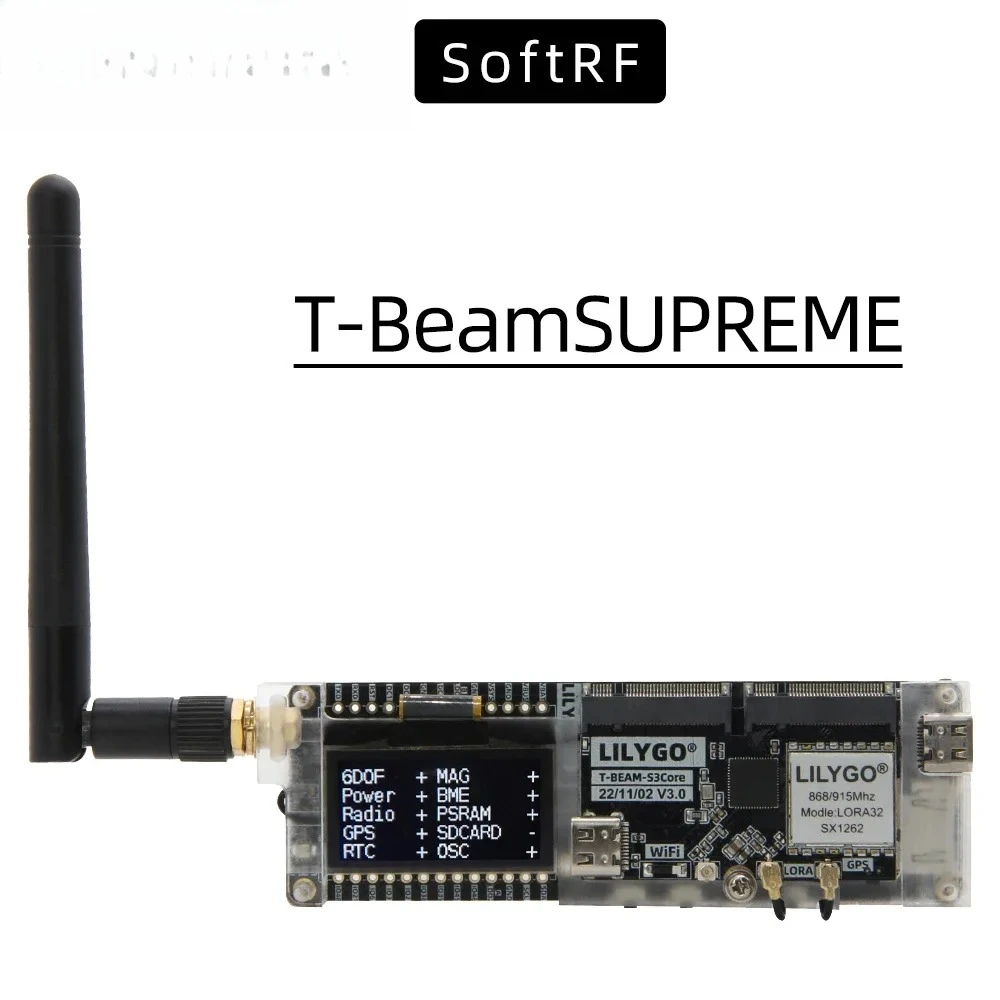 Esp32 Development Board - LILYGO SoftRF T-BeamSUPREME ESP32-S3 Entwicklungsboard U-blox