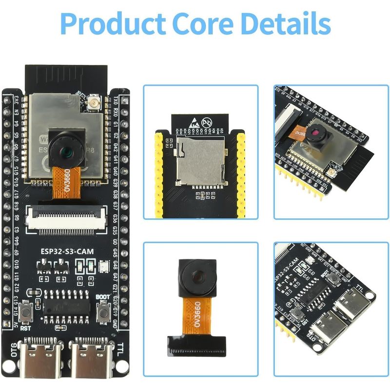 ESP32-S3-CAM-Platine mit OV366 – Esp32 Wifi Bluetooth Module Bewertung und Preis
