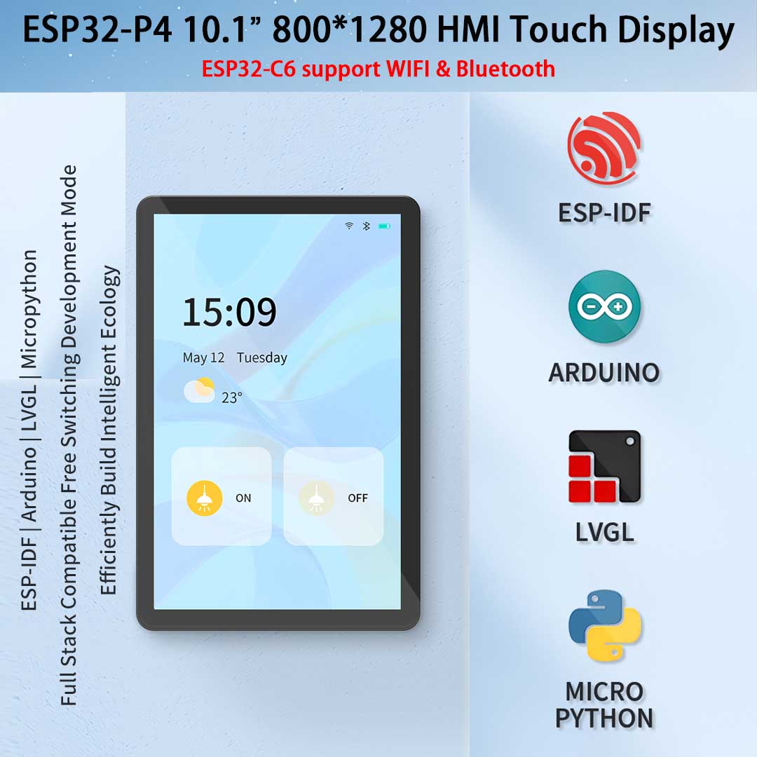 ESP32-P4 10,1 Zoll 800*1280 IP – Esp32 P4 Bewertung und Preis
