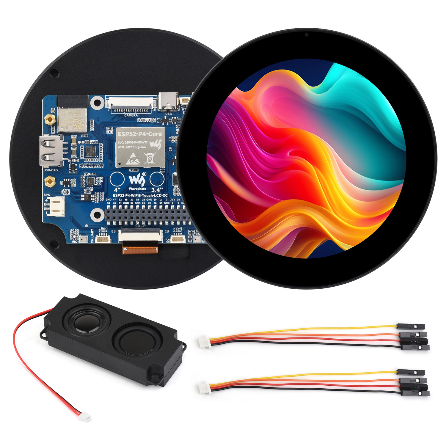 ESP32-P4 3,4/4 Zoll rundes Tou – Esp32 P4 Bewertung und Preis